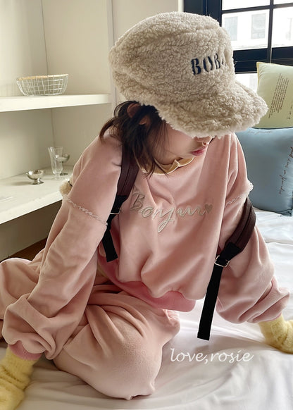【予約】Bonjour velvet set / love rosie (L-3XL)