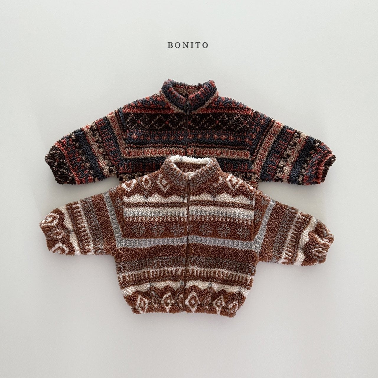 【予約】Nordic boa zipup  /  bonito (12M-JM)