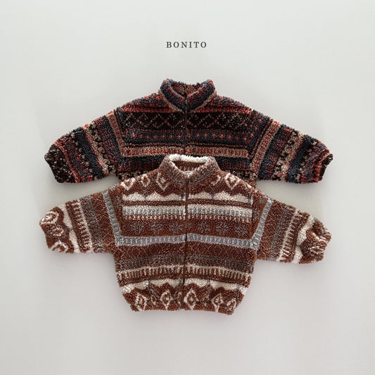 【予約】Nordic boa zipup  /  bonito (12M-JM)