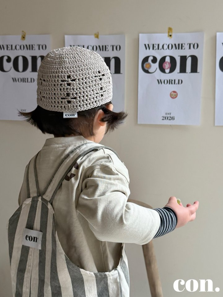 【予約】ストライプオーバーオール / con. (XXS-M)