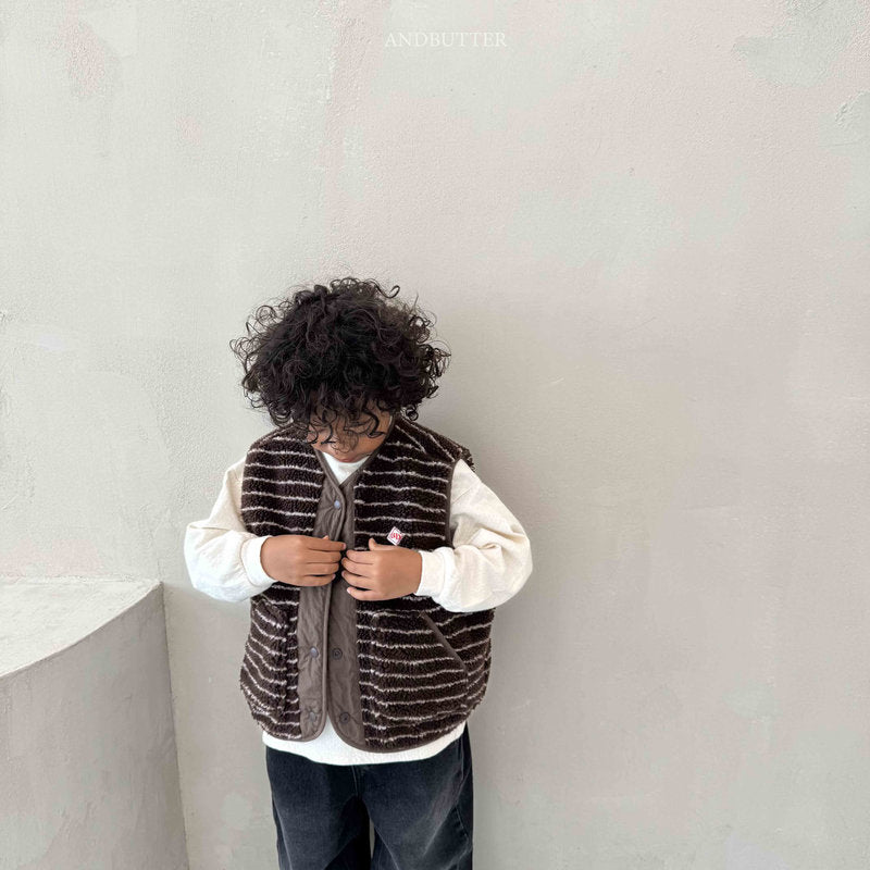 【予約】Reversible ST Dumble Vest  /  andbutter (S-JM)