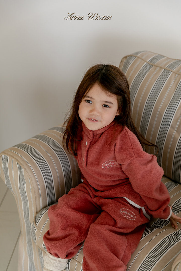 【予約】soft fleece anorak / apfel (S-JL) 달콤솜