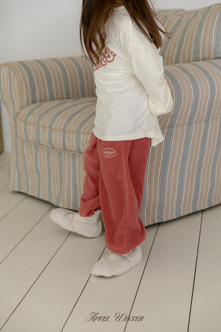 【予約】soft fleece jogger pt / apfel (S-JL)달콤솜조거