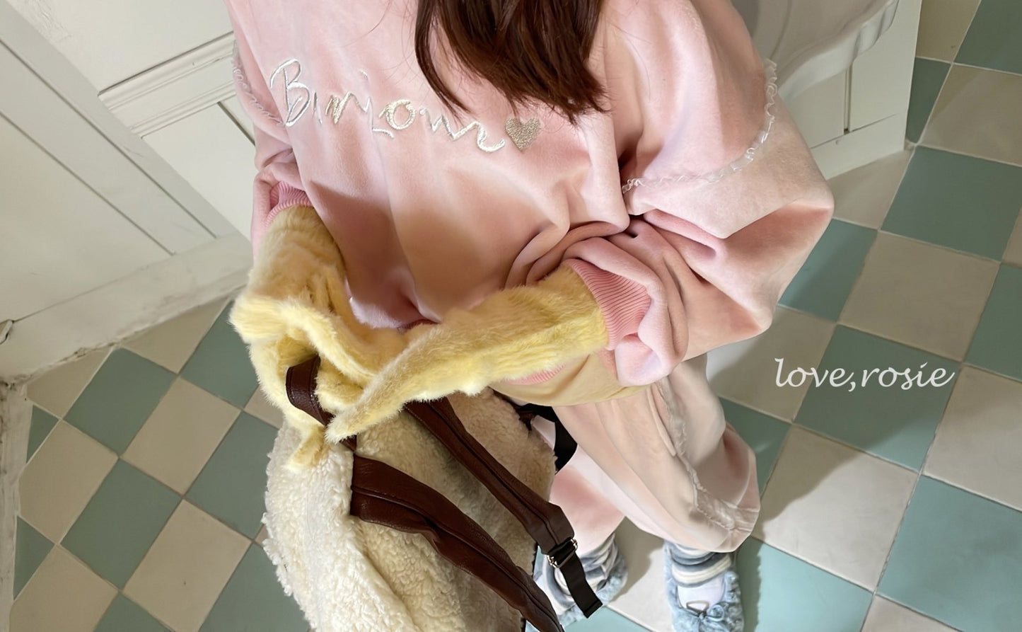 【予約】Bonjour velvet set / love rosie (L-3XL)