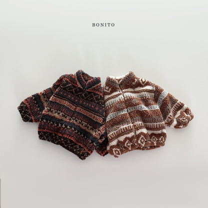 【予約】Nordic boa zipup  /  bonito (12M-JM)