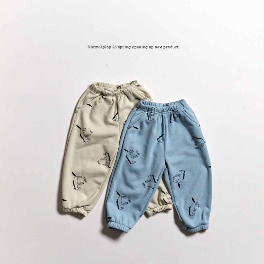 【予約】ホースジョガーパンツ / normalplay (12M-JM)