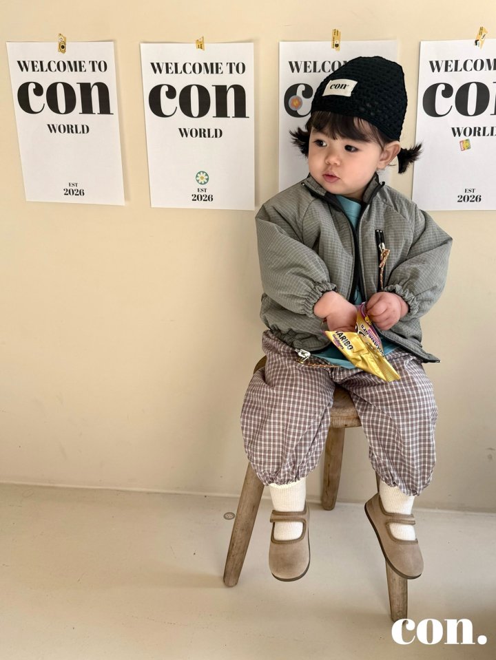 【予約】チェックパンプキンパンツ / con. (XXS-M)