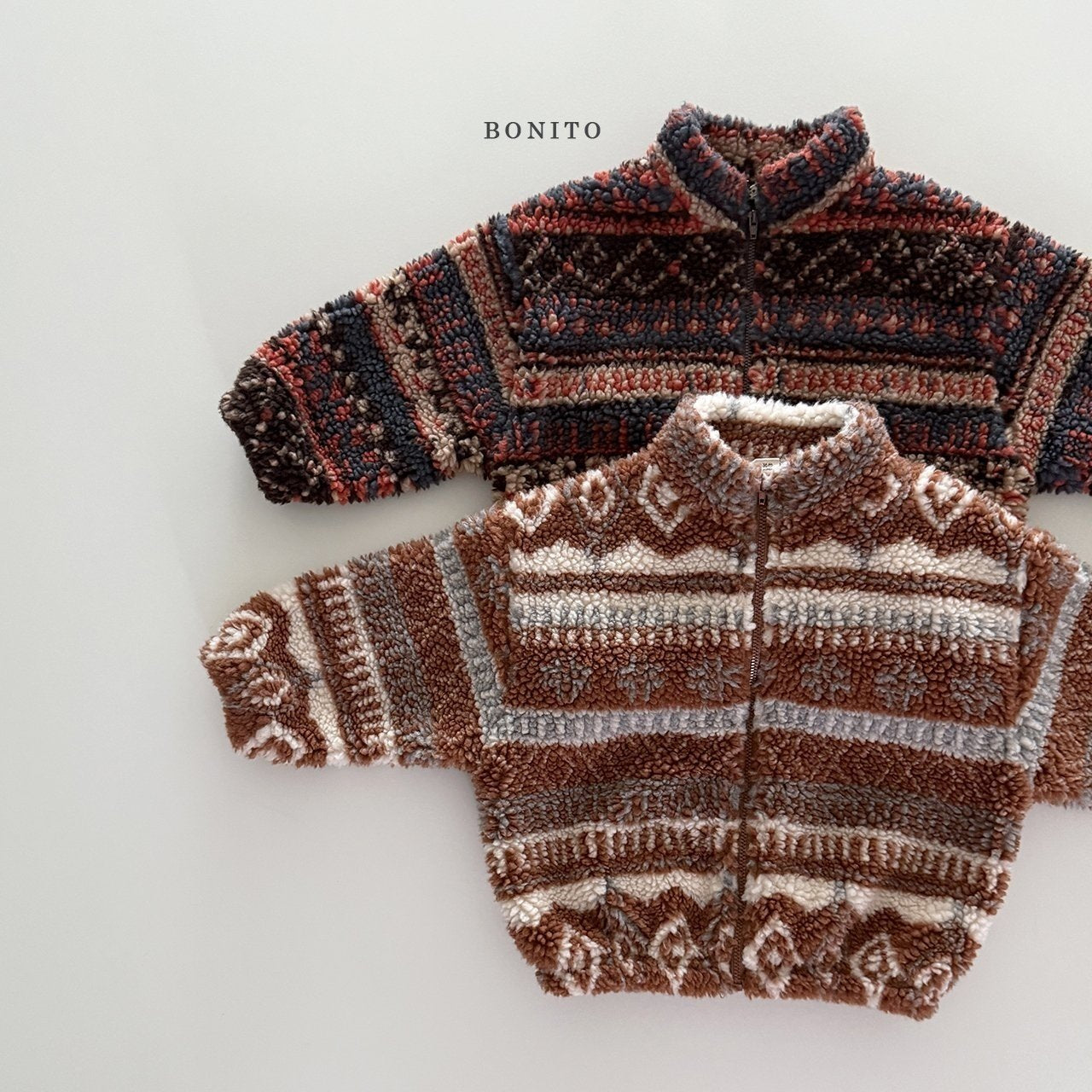 【予約】Nordic boa zipup  /  bonito (12M-JM)