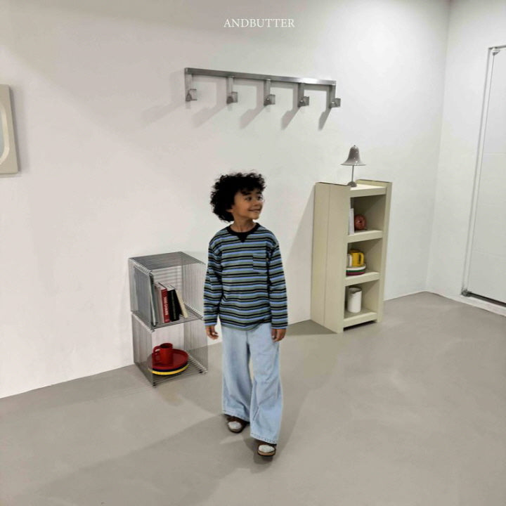【予約】Button Denim Pants  / andbutter(S-JM)