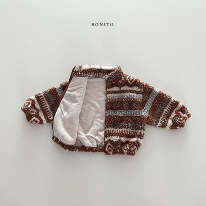 【予約】Nordic boa zipup  /  bonito (12M-JM)