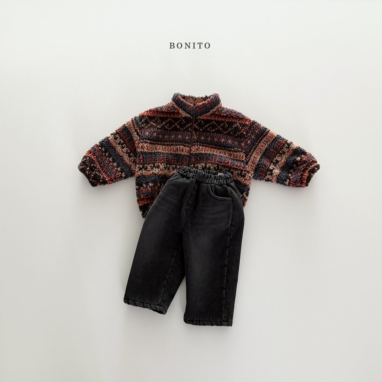 【予約】Nordic boa zipup  /  bonito (12M-JM)