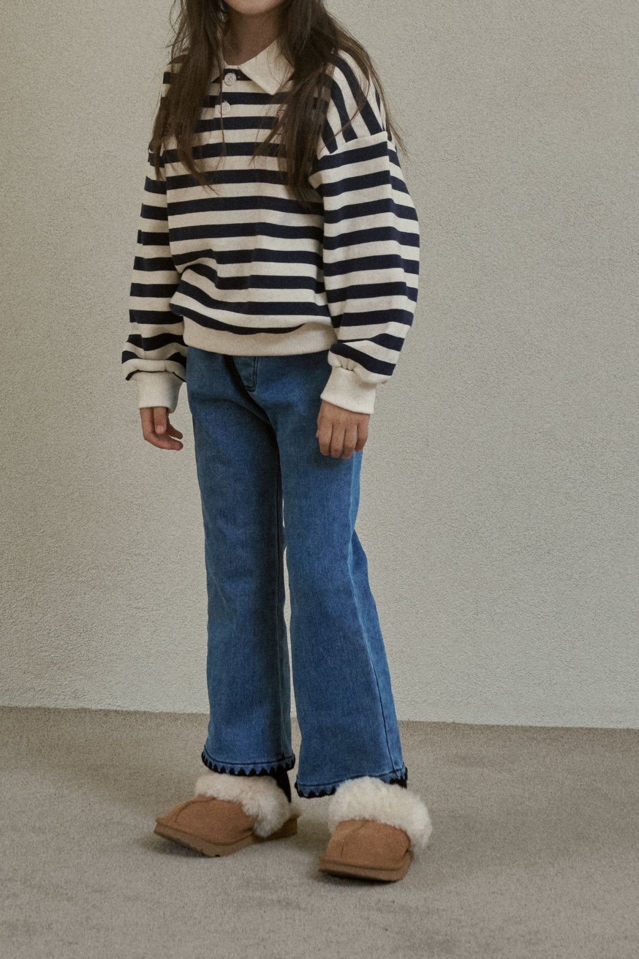 【予約】mellow denim pants  /  momoann (5-17号)