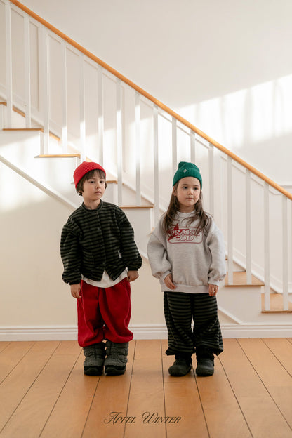 【予約】popo line cardigan  / apfel (S-2XL)