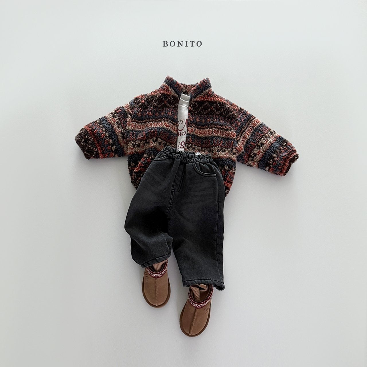 【予約】Nordic boa zipup  /  bonito (12M-JM)