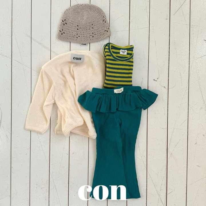 【予約】カラーリブTシャツ / con. (XXS-M)