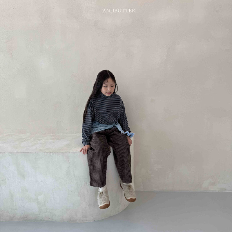 【予約】Puffy Corduroy Pants  /  andbutter (S-JM)