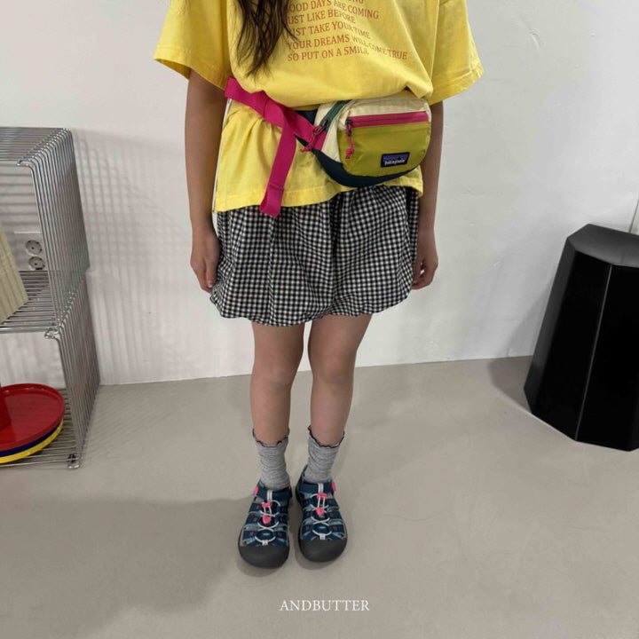 【予約】Check Balloon pants / andbutter(S-JM)