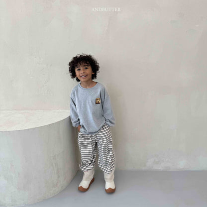 【予約】Mellow Stripe Jogger   /  andbutter (S-JM)