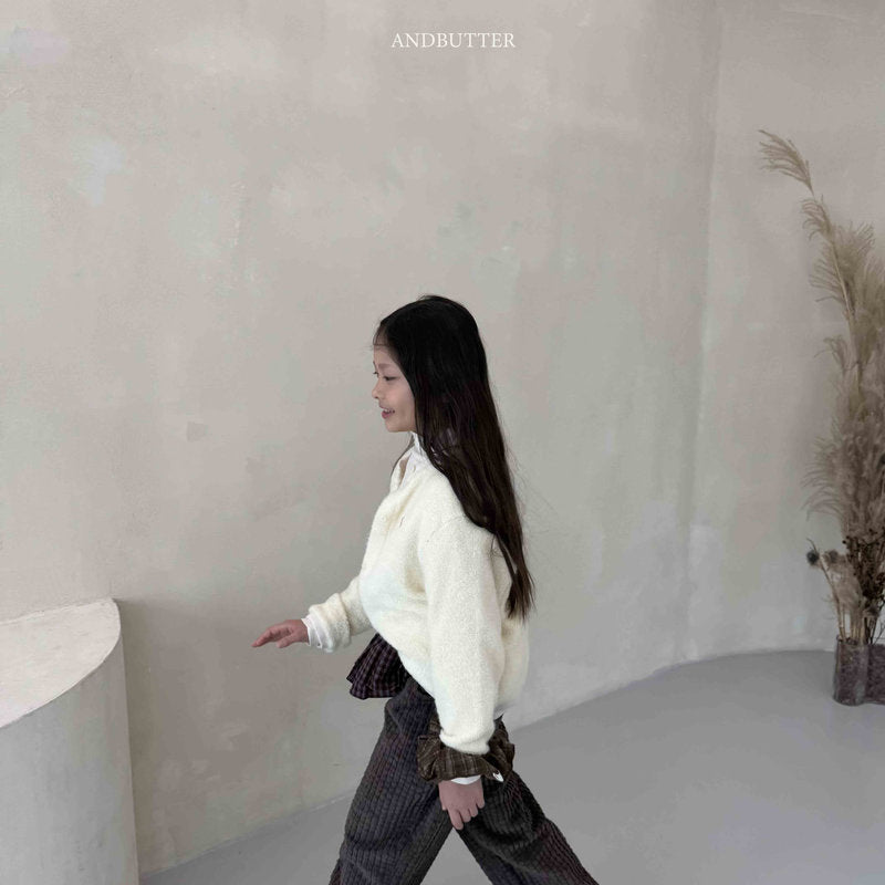 【予約】Creamy Cardigan  /  andbutter (S-JM)