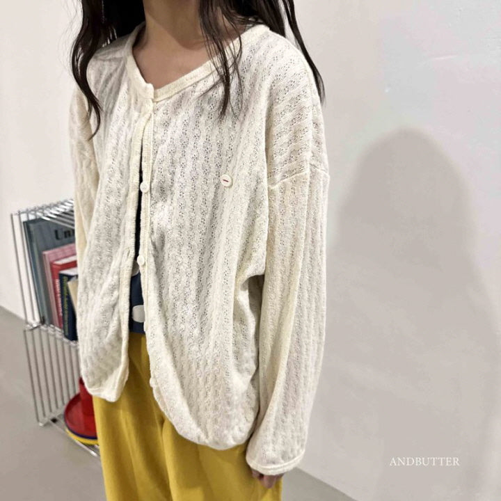 【予約】Light cardigan / andbutter(S-JM)