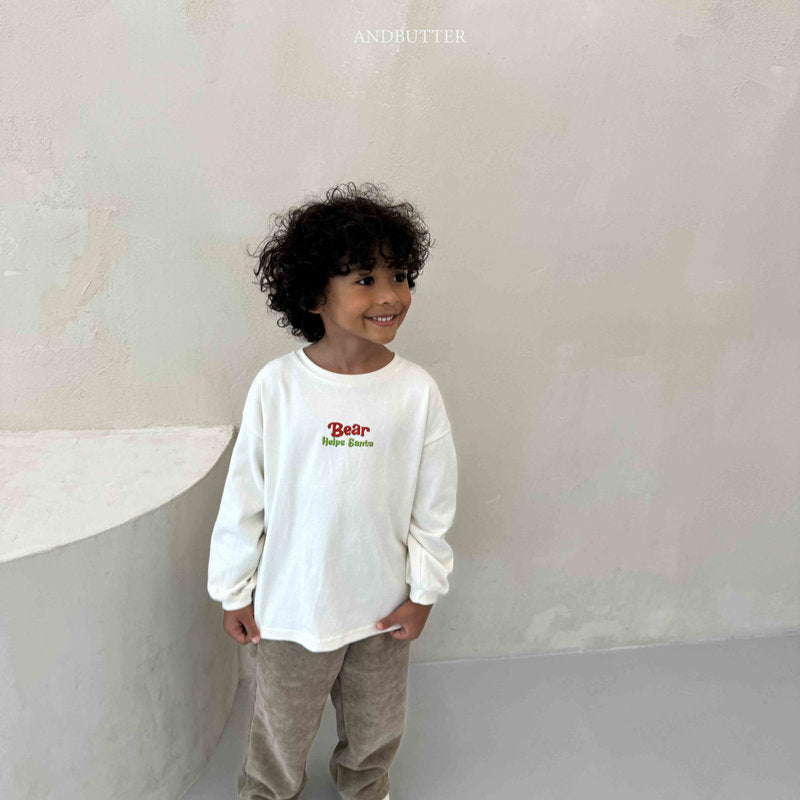 【予約】Santa Bear Tee /  andbutter (S-JM)