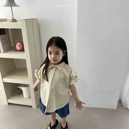 【予約】Bebe Heart Shirt / andbutter(S-JM)