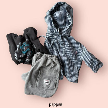 【予約】バミューダパンツ / pepper (XS-XL)버뮤다건빵