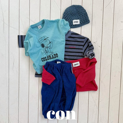 【予約】ピグメントボーダーTシャツ/ con. (XXS-M) 피그페이보릿