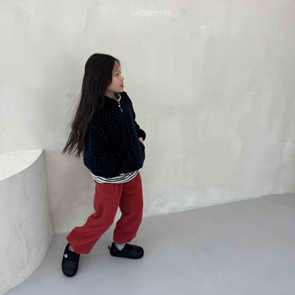 【予約】Fleece  Line Jogger Pants / andbutter(S-JM)