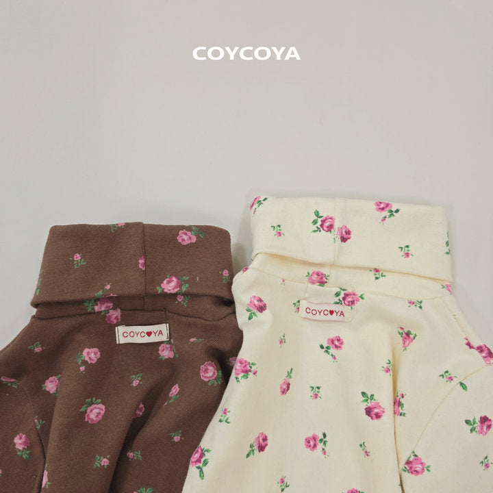 【予約】roze fleece polo T  / coycoya (XS-XL)