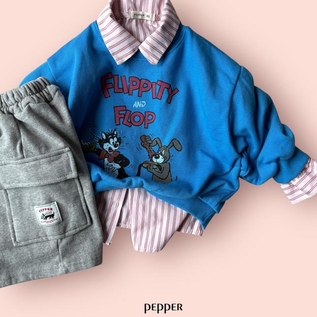 【予約】バミューダパンツ / pepper (XS-XL)버뮤다건빵