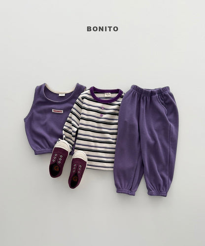 【予約】heart button T / bonito (12M-JM)