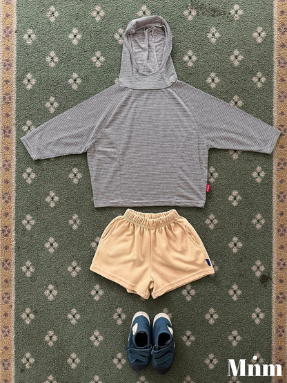 【予約】stripe hood T / minimal (S-JM）
