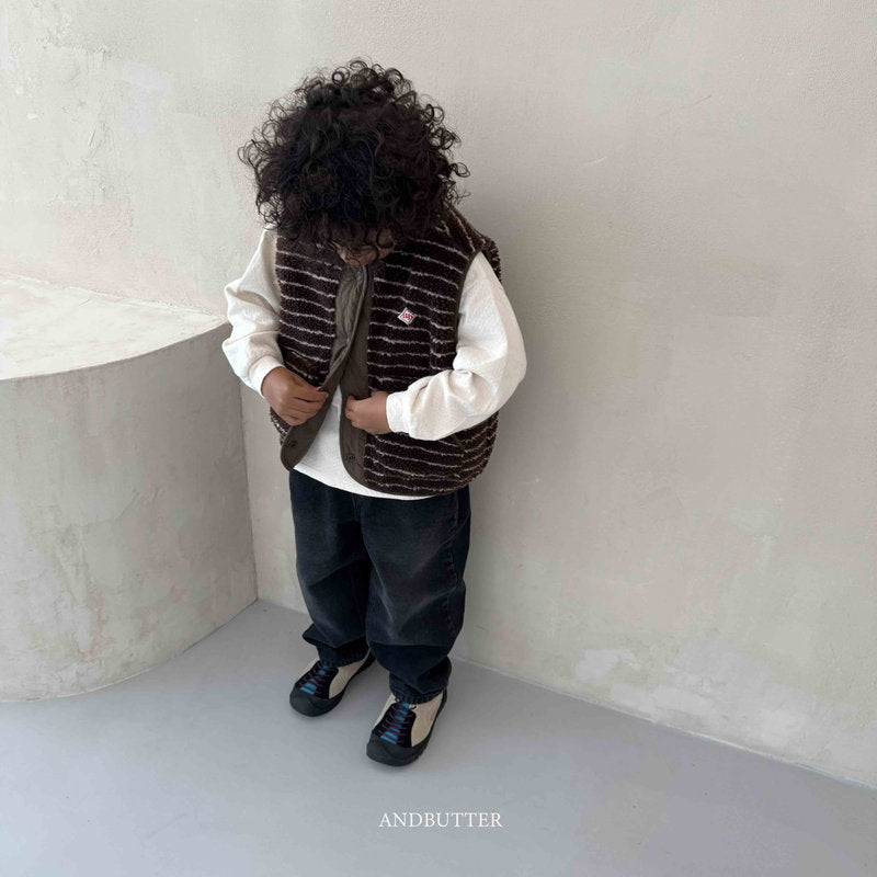 【予約】Reversible ST Dumble Vest  /  andbutter (S-JM)