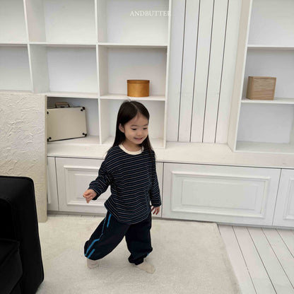 【予約】ダブルラインパンツ / andbutter(S-JM)투라인 절개