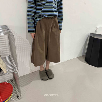 【予約】Cotton pants / andbutter(S-JM)