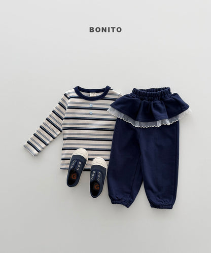 【予約】heart button T / bonito (12M-JM)