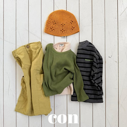 【予約】ピグメントボーダーTシャツ/ con. (XXS-M) 피그페이보릿