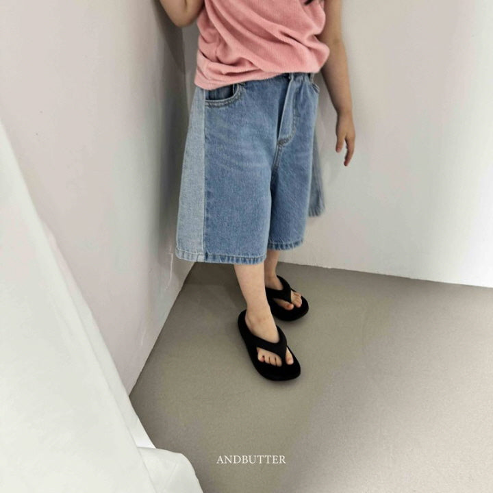 【予約】Cat Bermuda Denim / andbutter(S-JM)