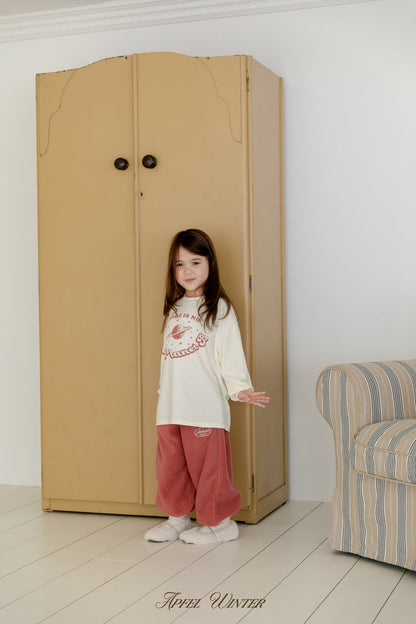 【予約】soft fleece jogger pt / apfel (S-JL)달콤솜조거