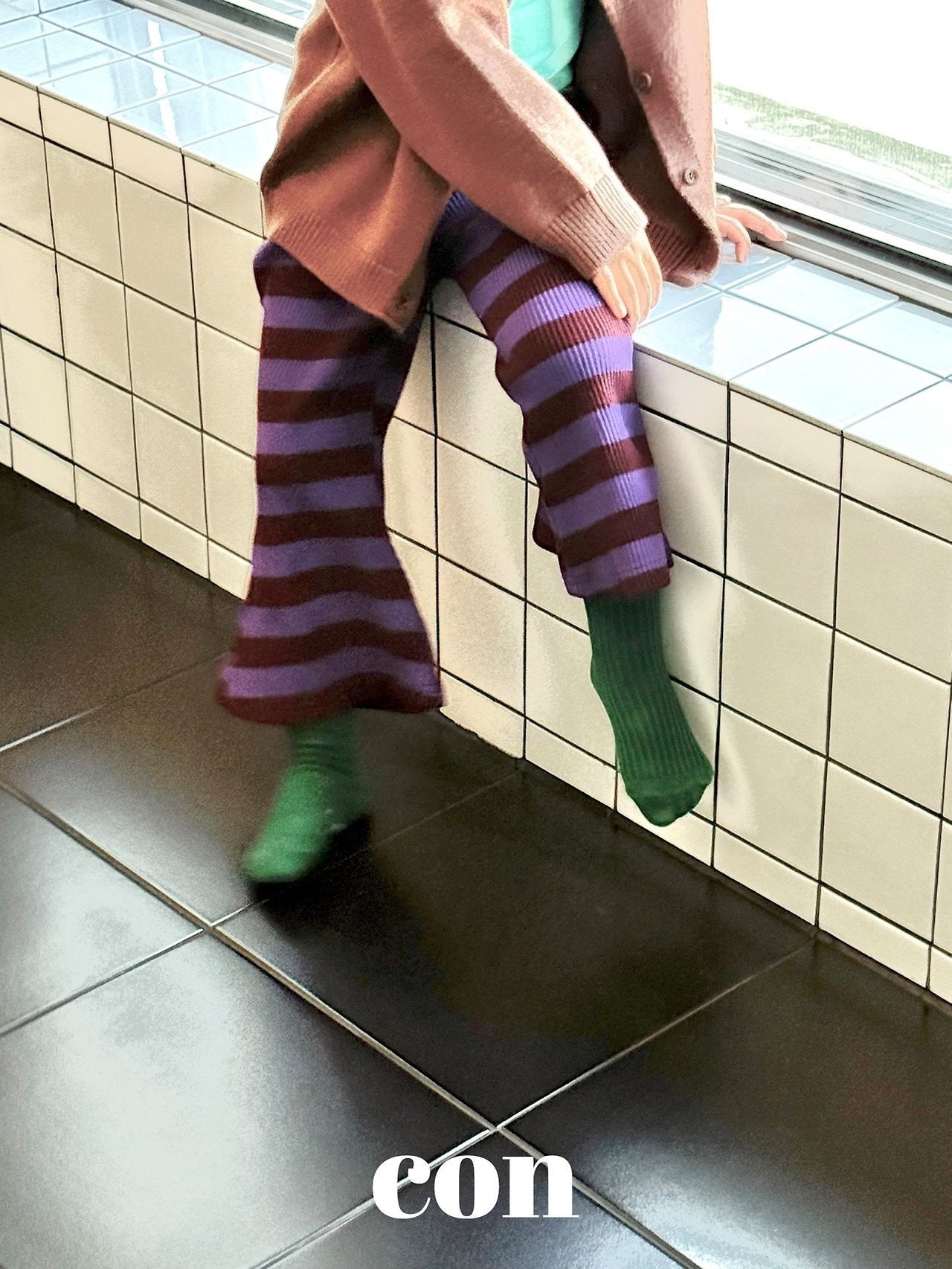 【予約】choco flare pants /  con