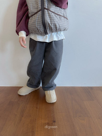 【予約】Minimal Pin Tuck Pants  /  digreen(S-XXL)