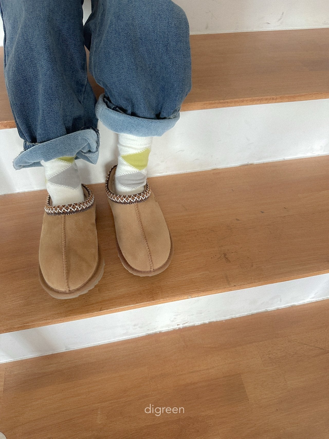 【予約】Argyle socks   /  digreen