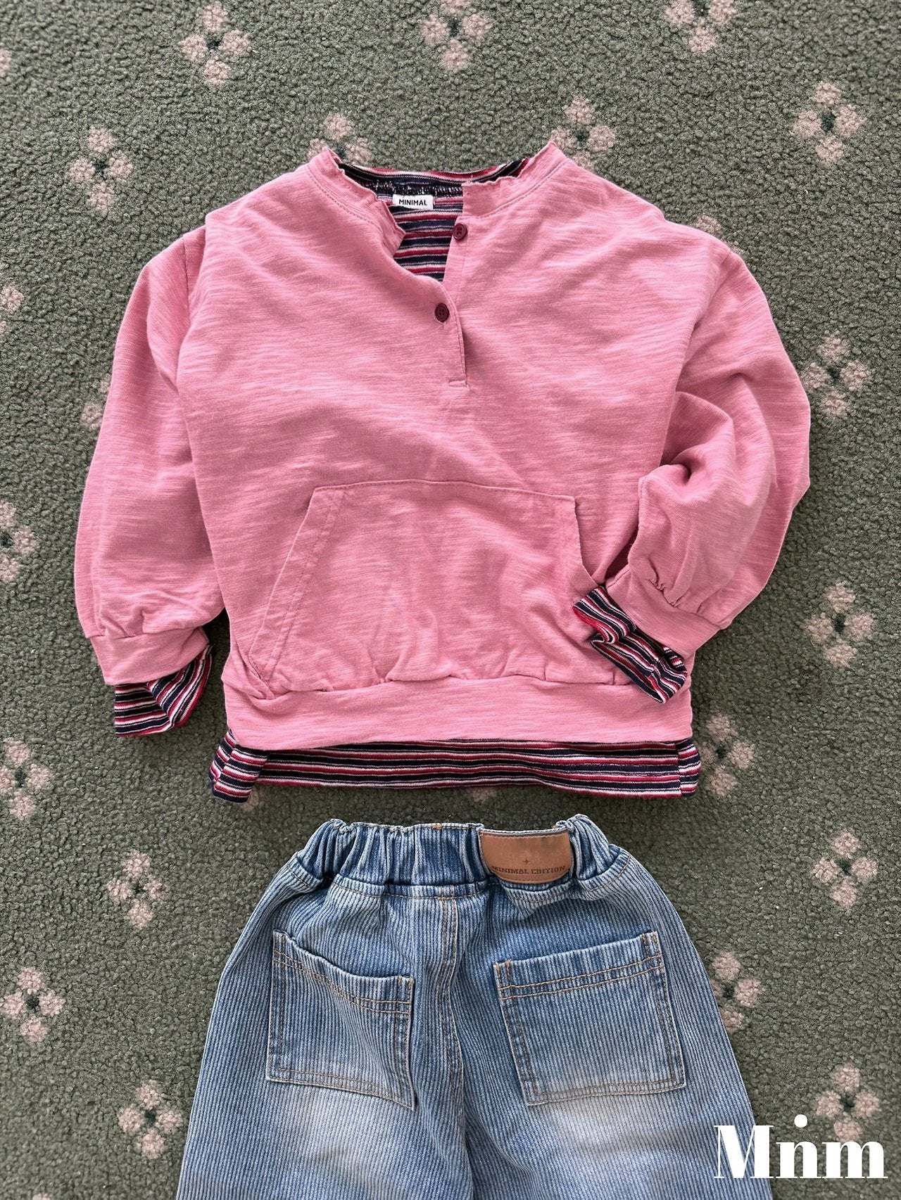 【予約】crayon stripe T / minimal (S-JM）