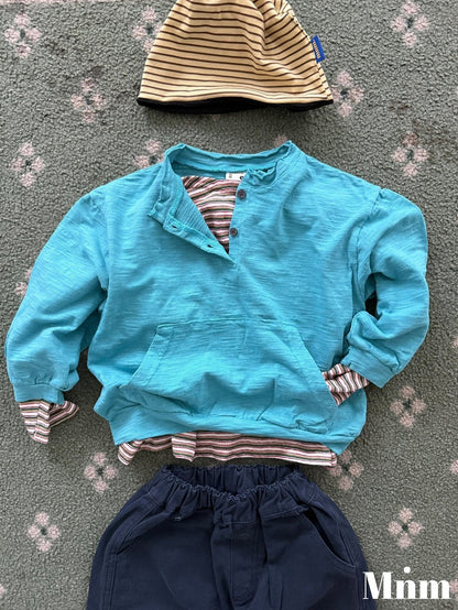 【予約】crayon stripe T / minimal (S-JM）