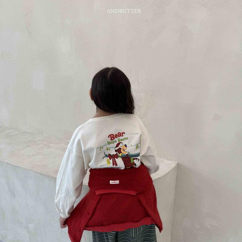 【予約】Santa Bear Tee /  andbutter (S-JM)
