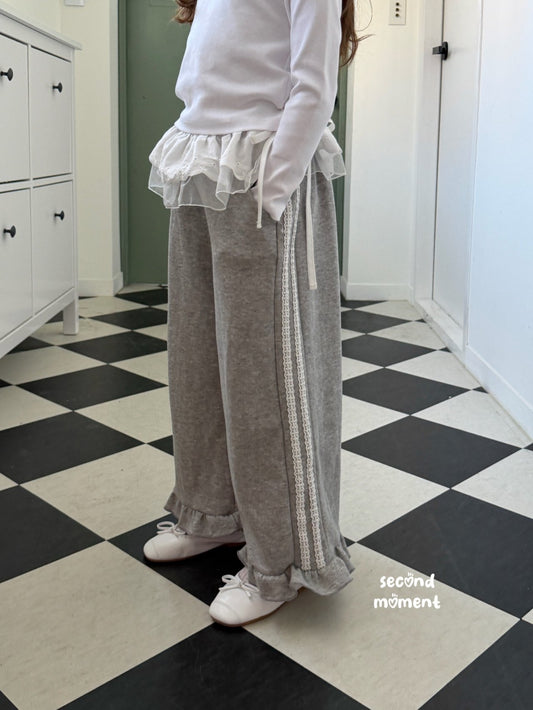 【予約】フリルレースパンツ / second moment (S-JL)