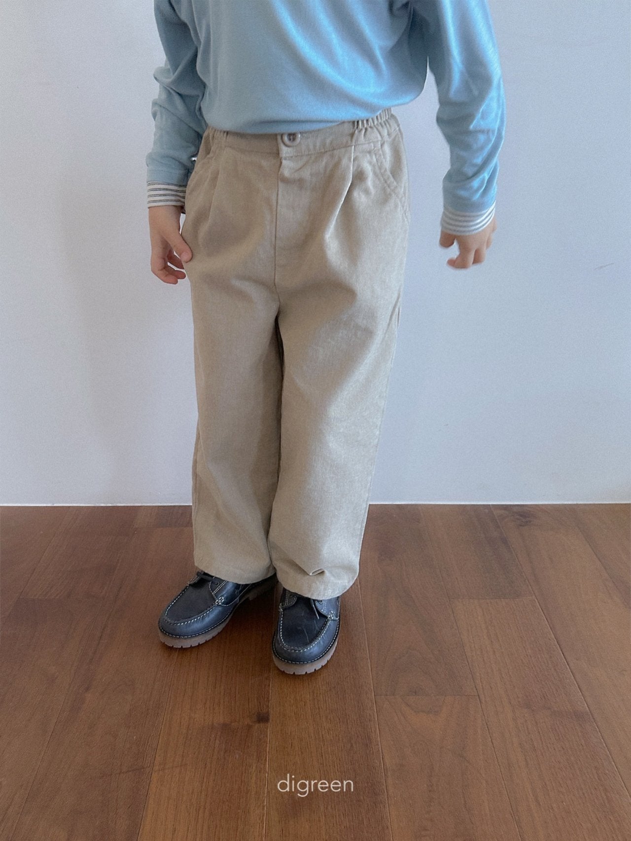 【予約】Minimal Pin Tuck Pants  /  digreen(S-XXL)