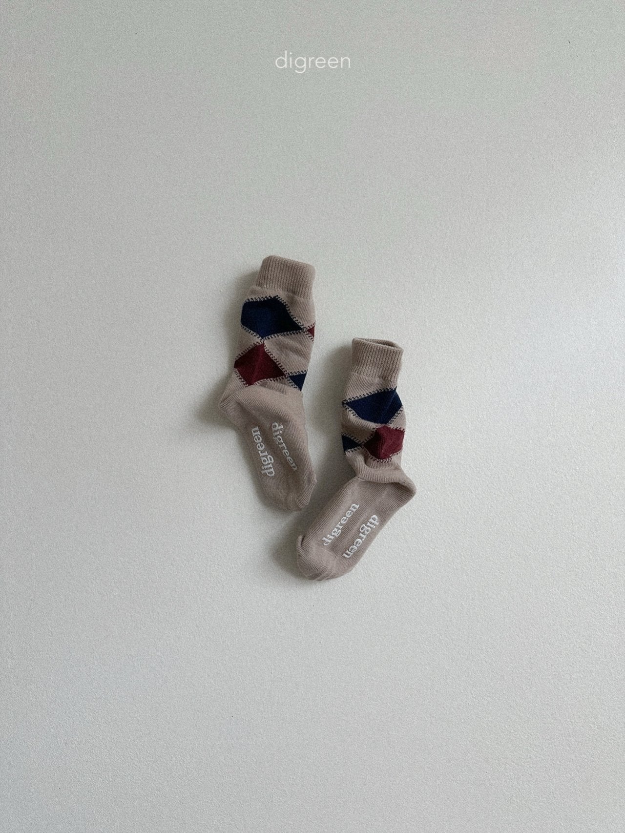 【予約】Argyle socks   /  digreen