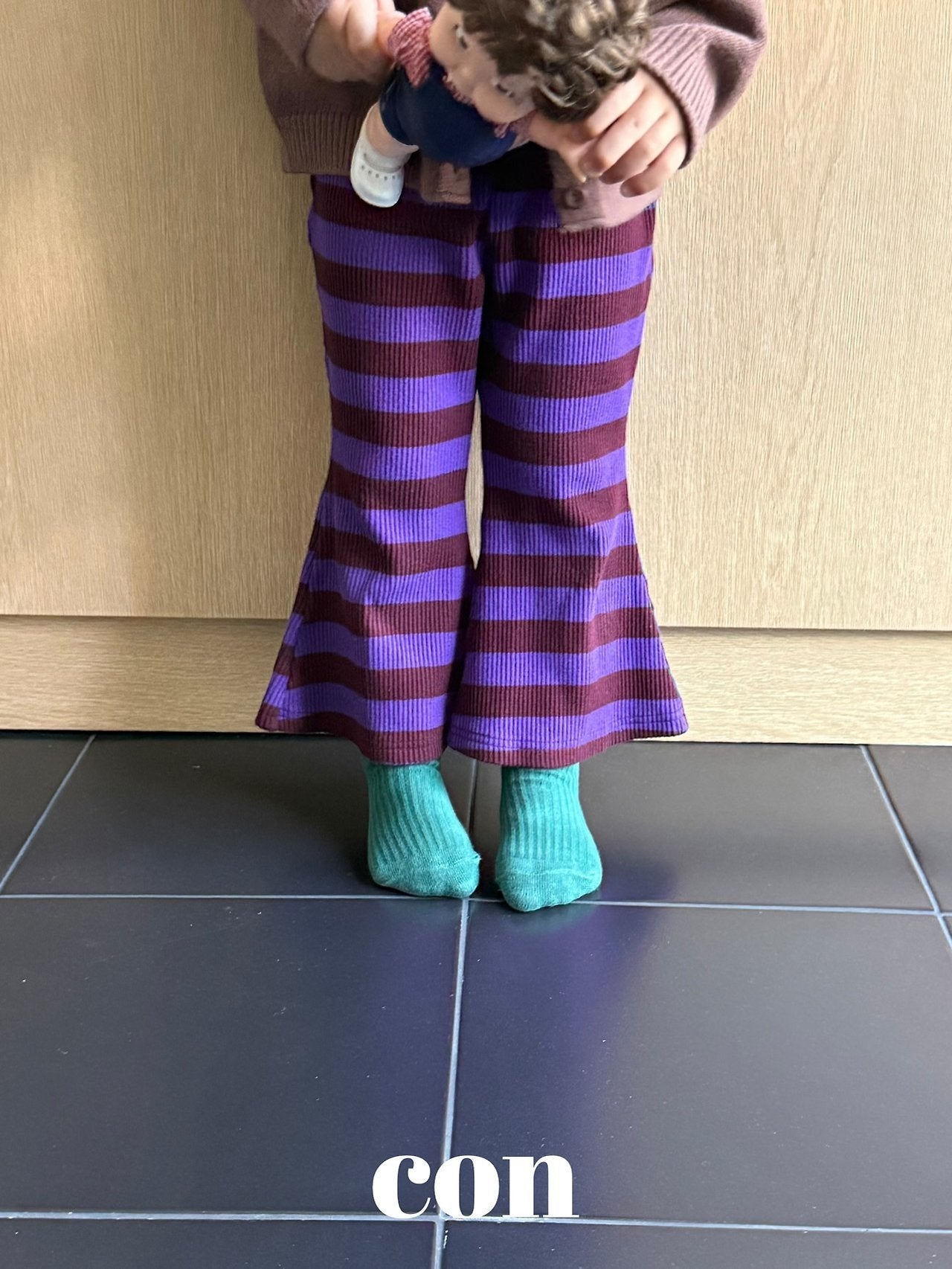 【予約】choco flare pants /  con
